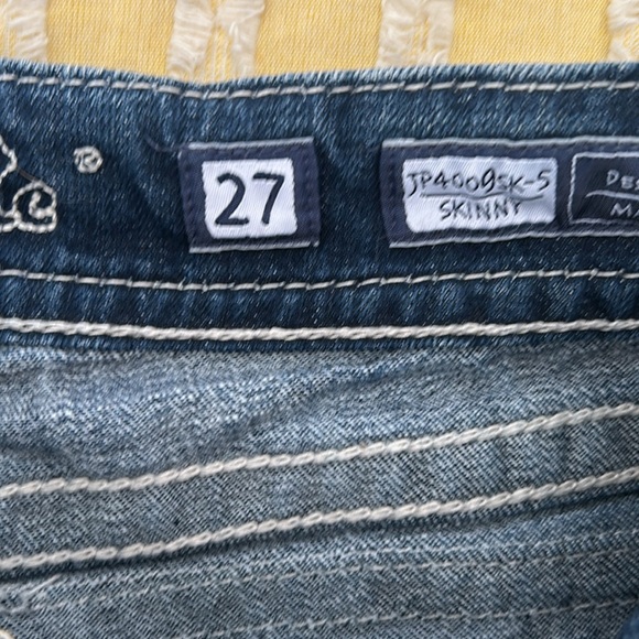 Miss Me Skinny Jeans w/ Rhinestone Embellishments - Picture 4 of 16